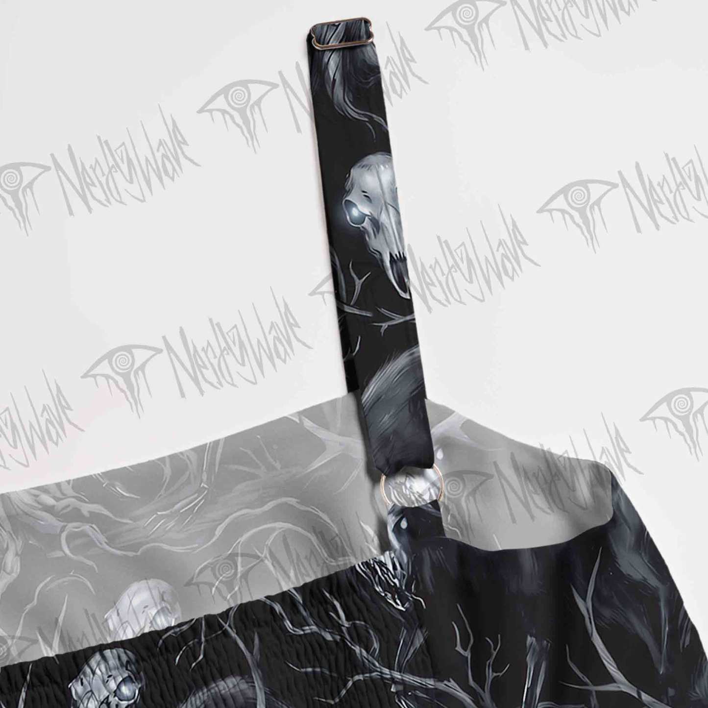 Wendigo Folk Horror Wide Straps Maxi Dress