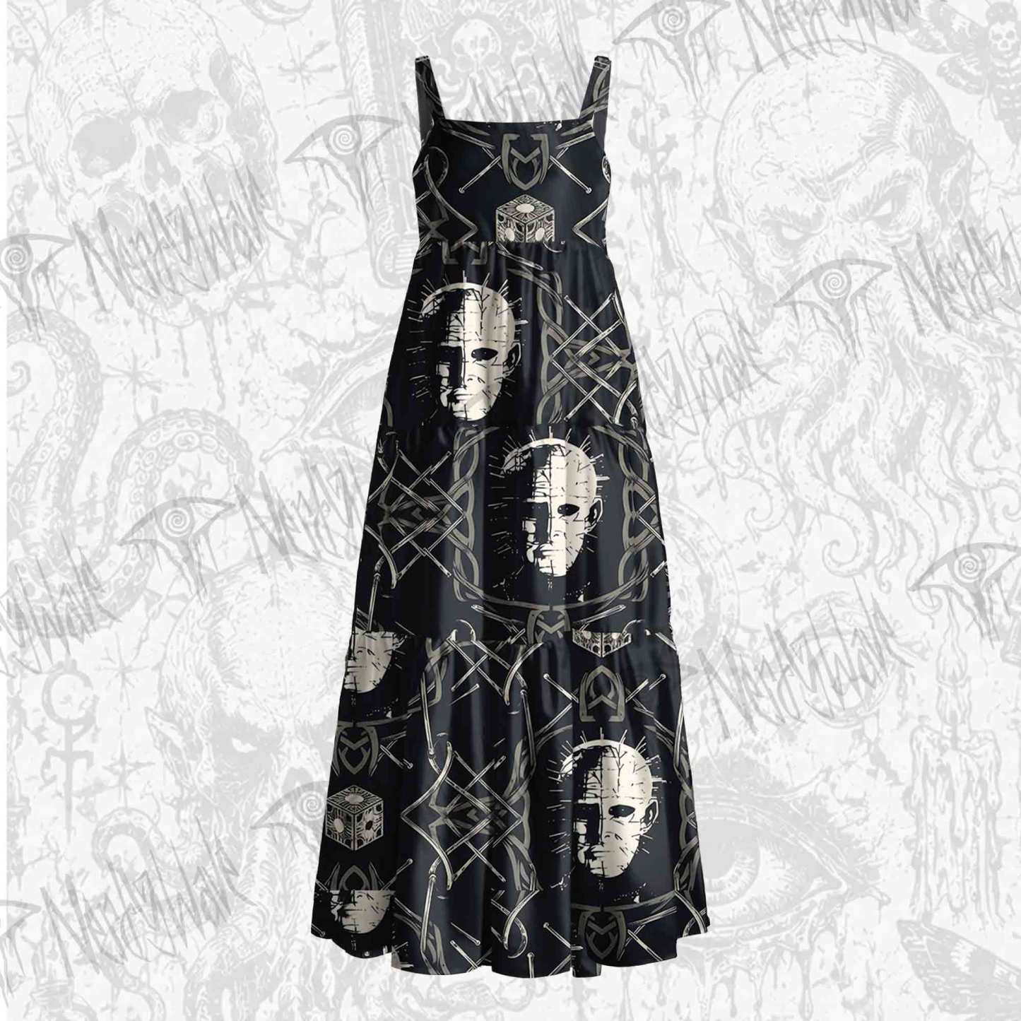 We have Such Sights to Show You Wide Straps Maxi Dress