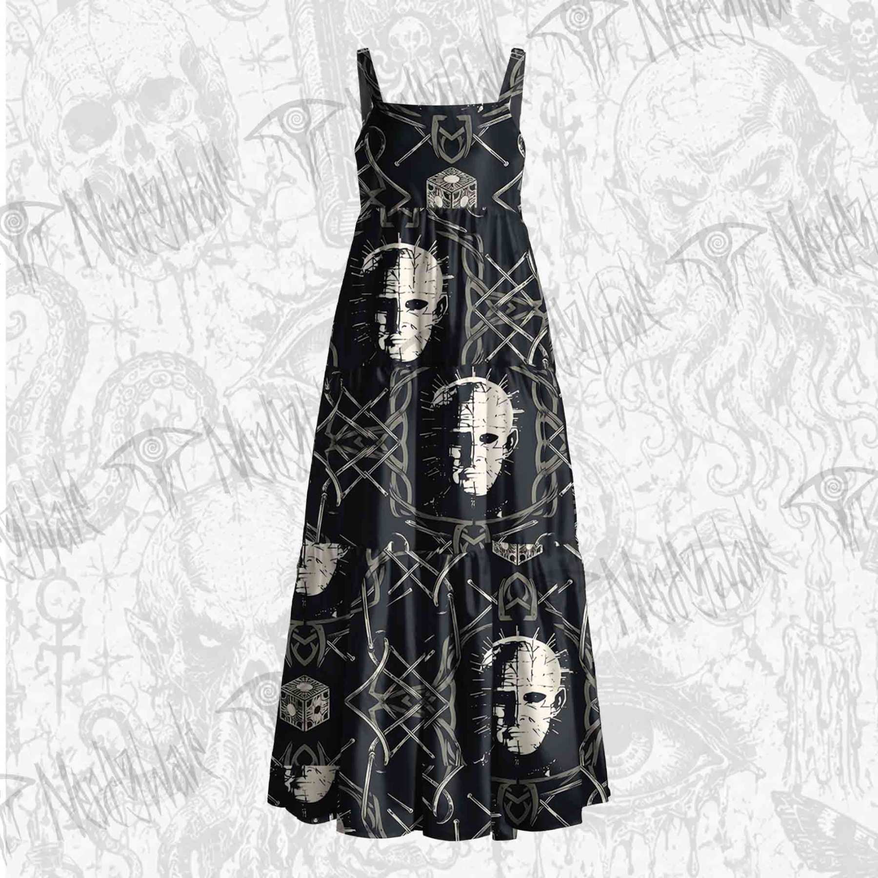 We have Such Sights to Show You Wide Straps Maxi Dress