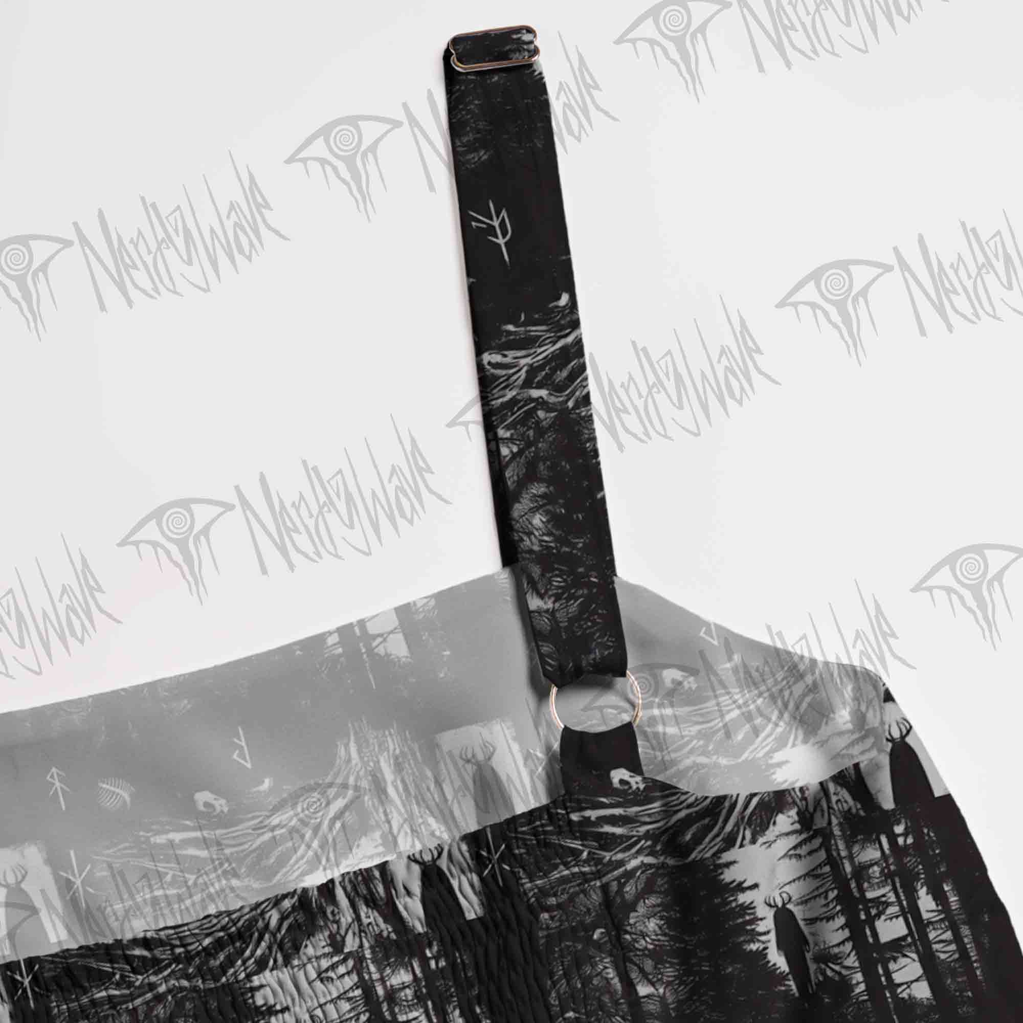 Forest Ritual Wide Straps Maxi Dress