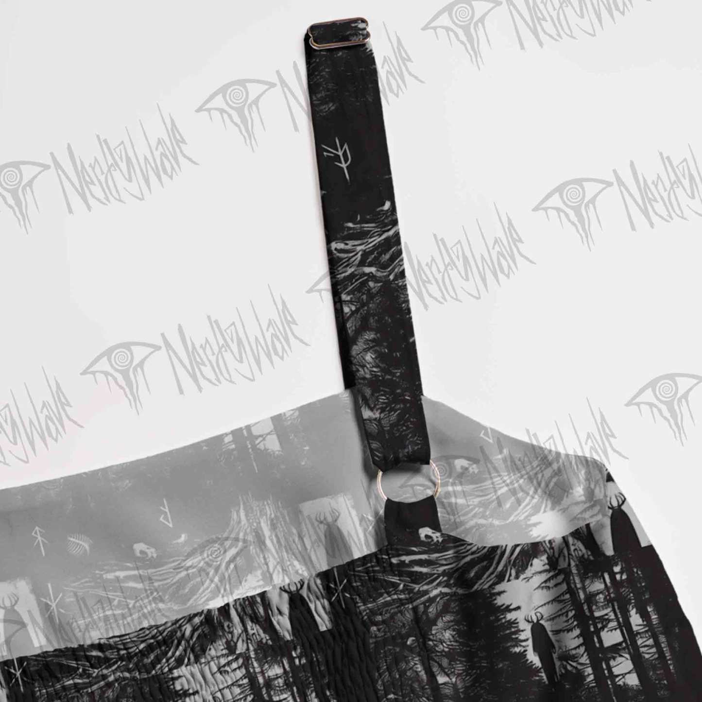 Forest Ritual Wide Straps Maxi Dress