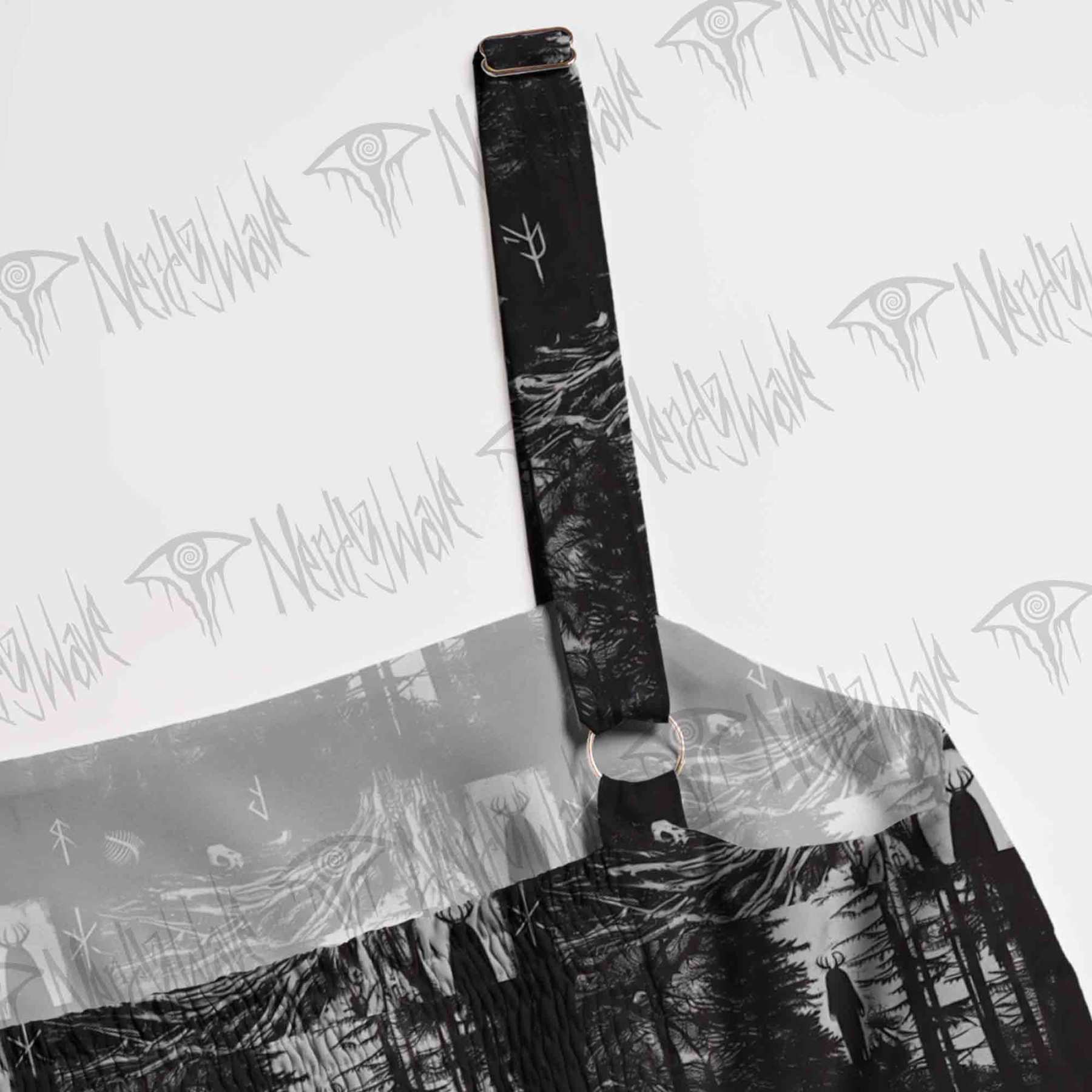 Forest Ritual Wide Straps Maxi Dress