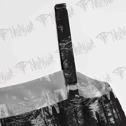 Forest Ritual Wide Straps Maxi Dress