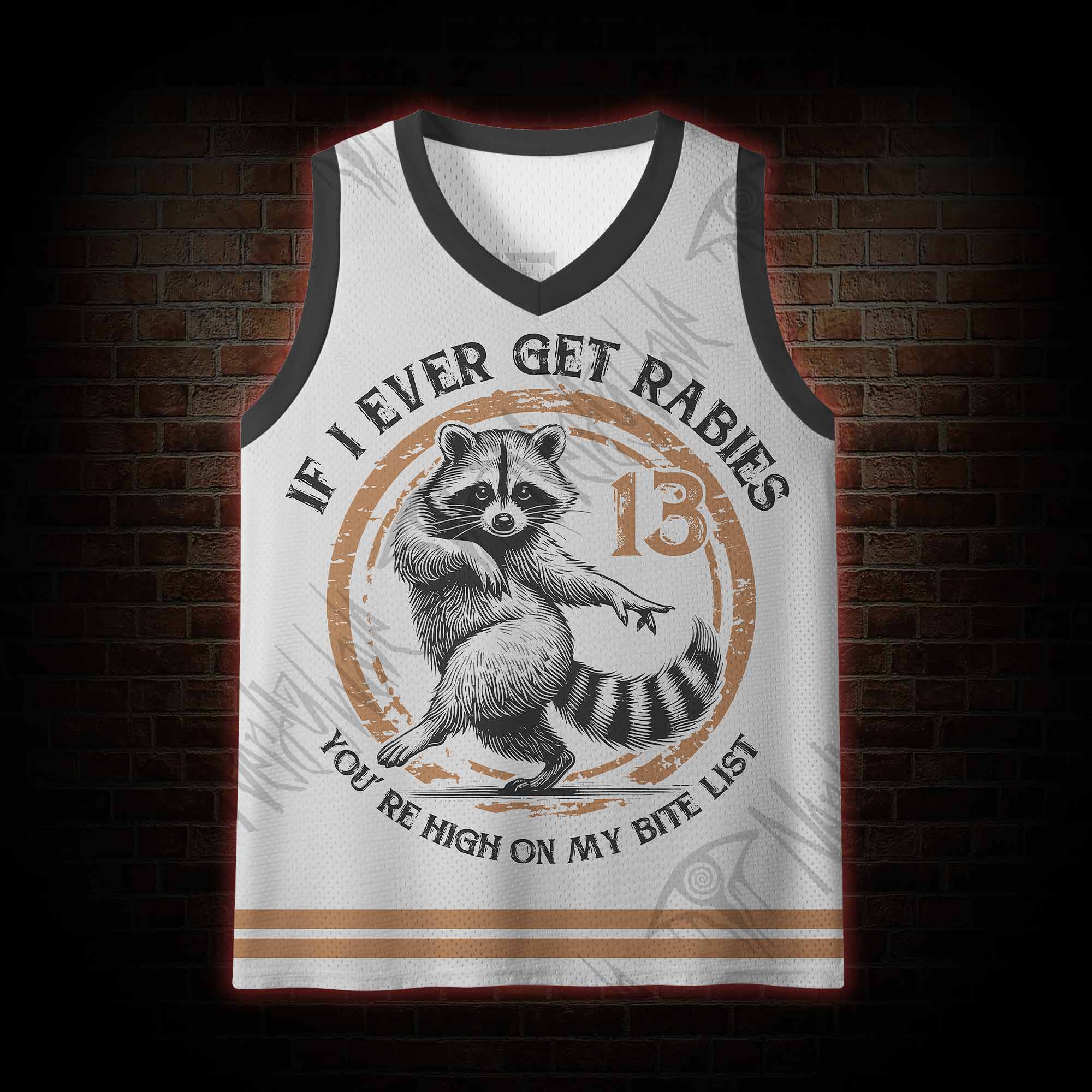 If I Ever Get Rabies Mesh Jersey Tank Top