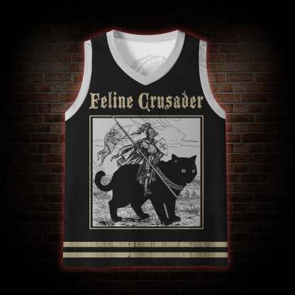 Feline Crusader Mesh Jersey Tank Top