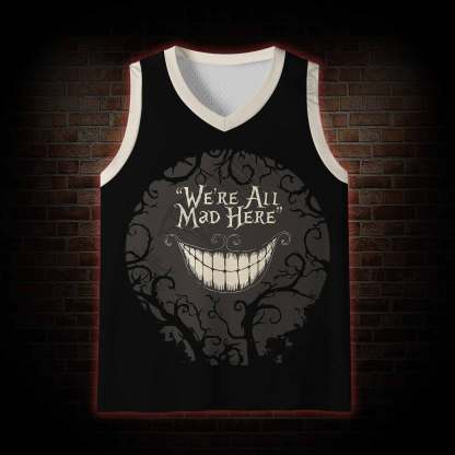 We're All Mad Here Mesh Jersey Tank Top