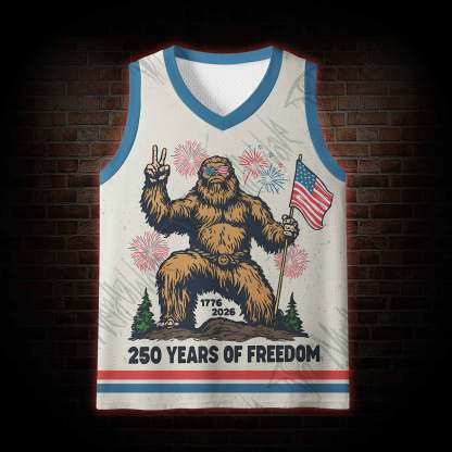 Bigfoot Believes in Freedom Mesh Jersey Tank Top