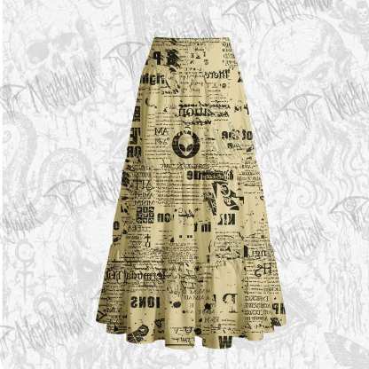 Alien Newspaper Cake Tiered Skirt