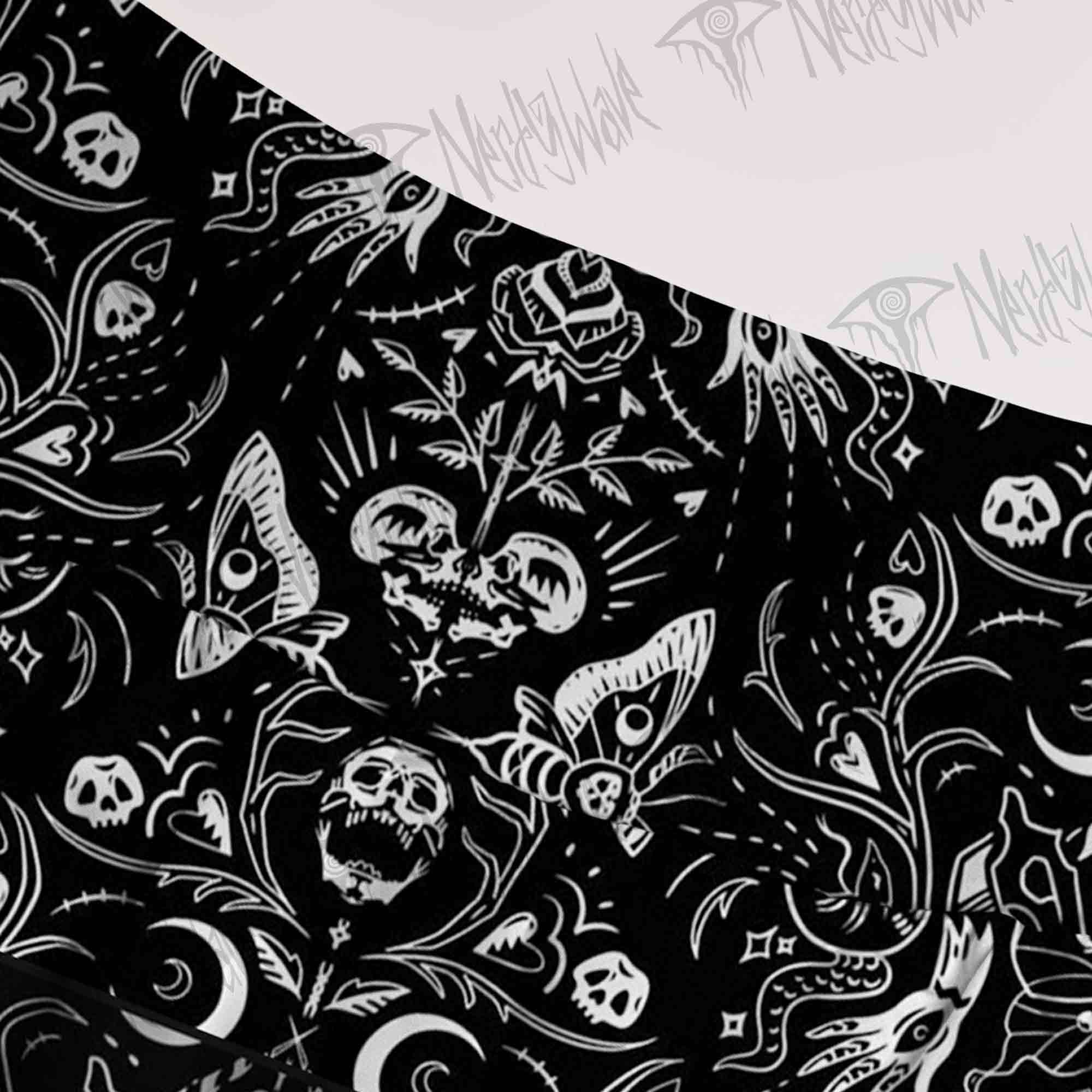 Dark Goth Cake Tiered Skirt