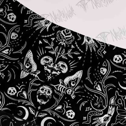 Dark Goth Cake Tiered Skirt