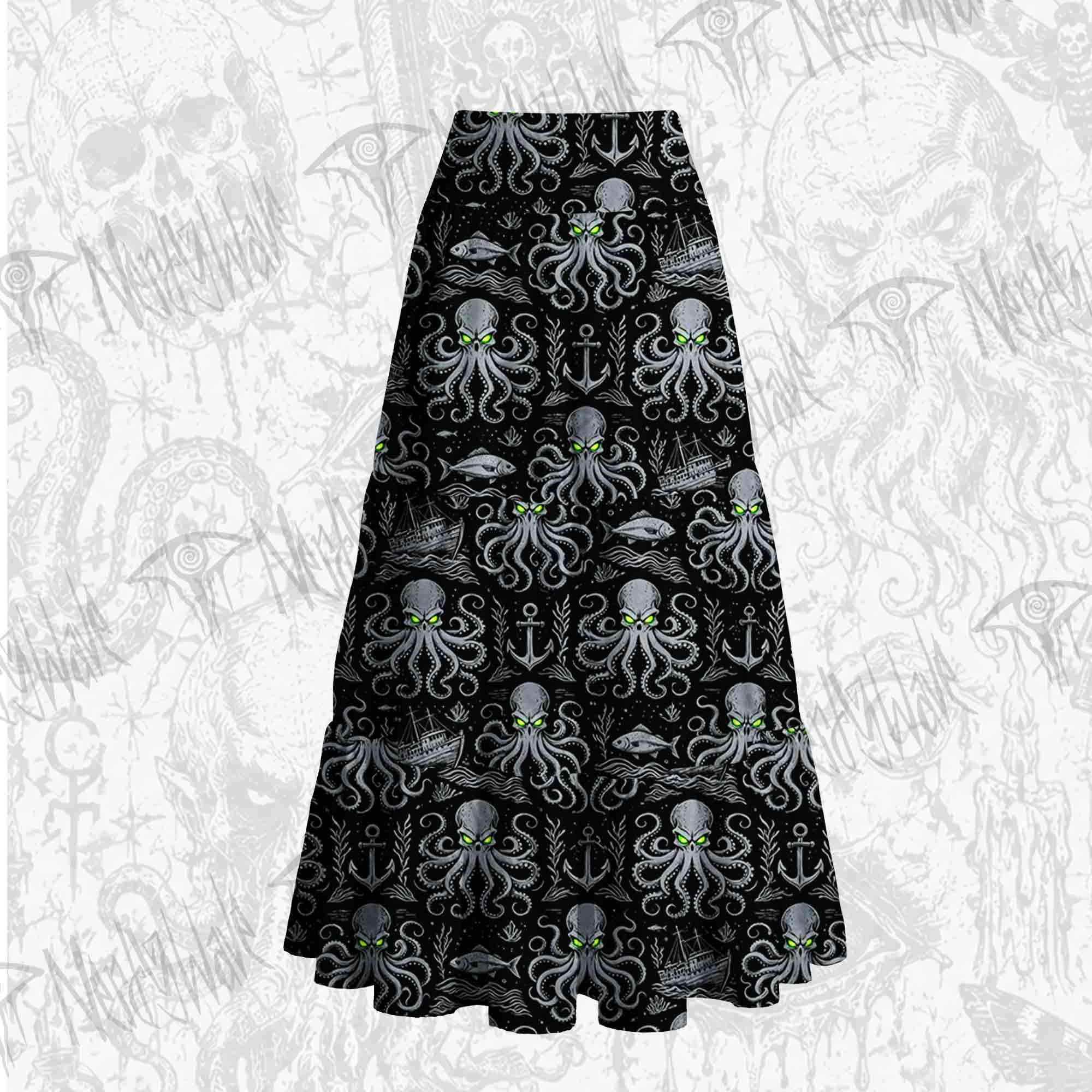 Neon Kraken Cake Tiered Skirt
