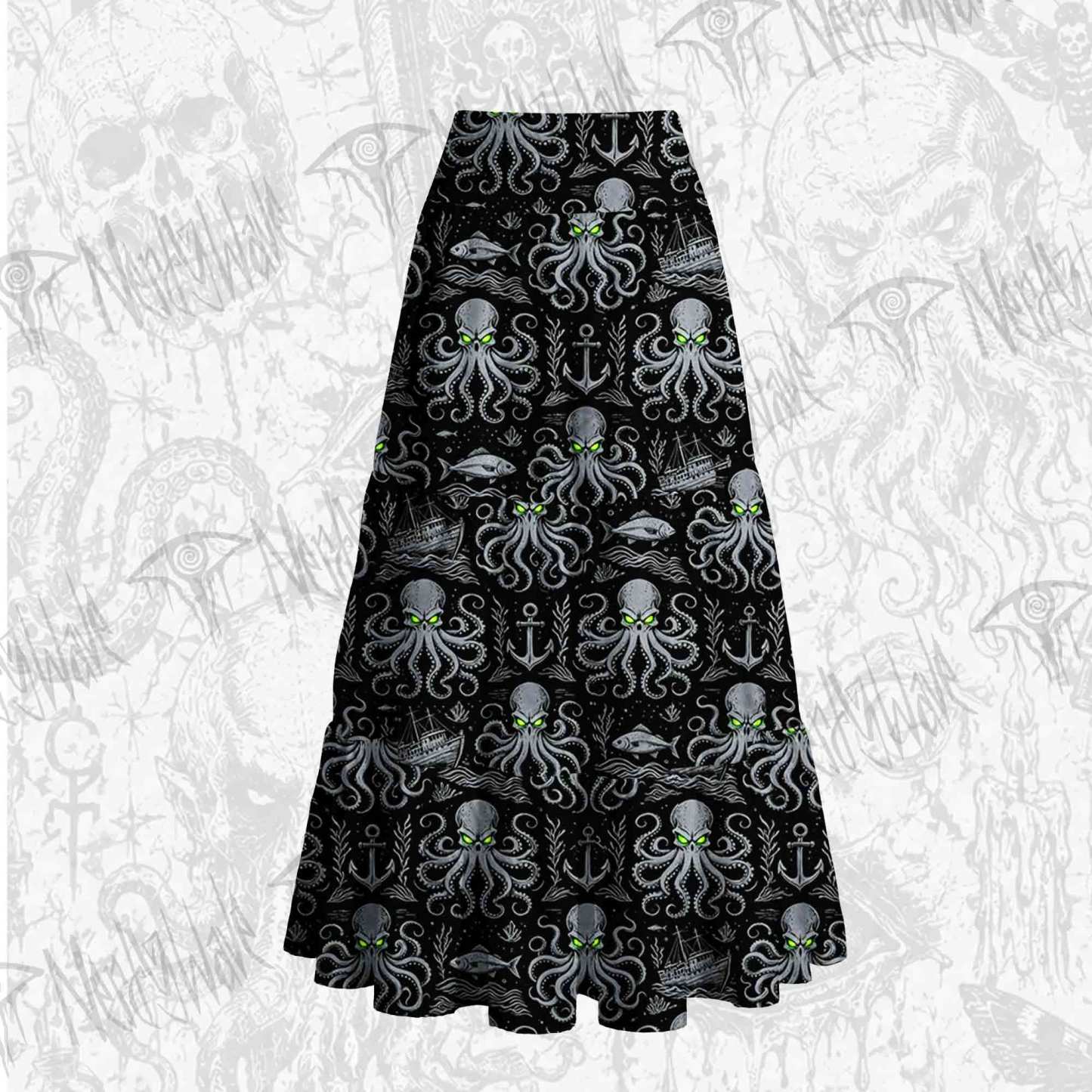 Neon Kraken Cake Tiered Skirt