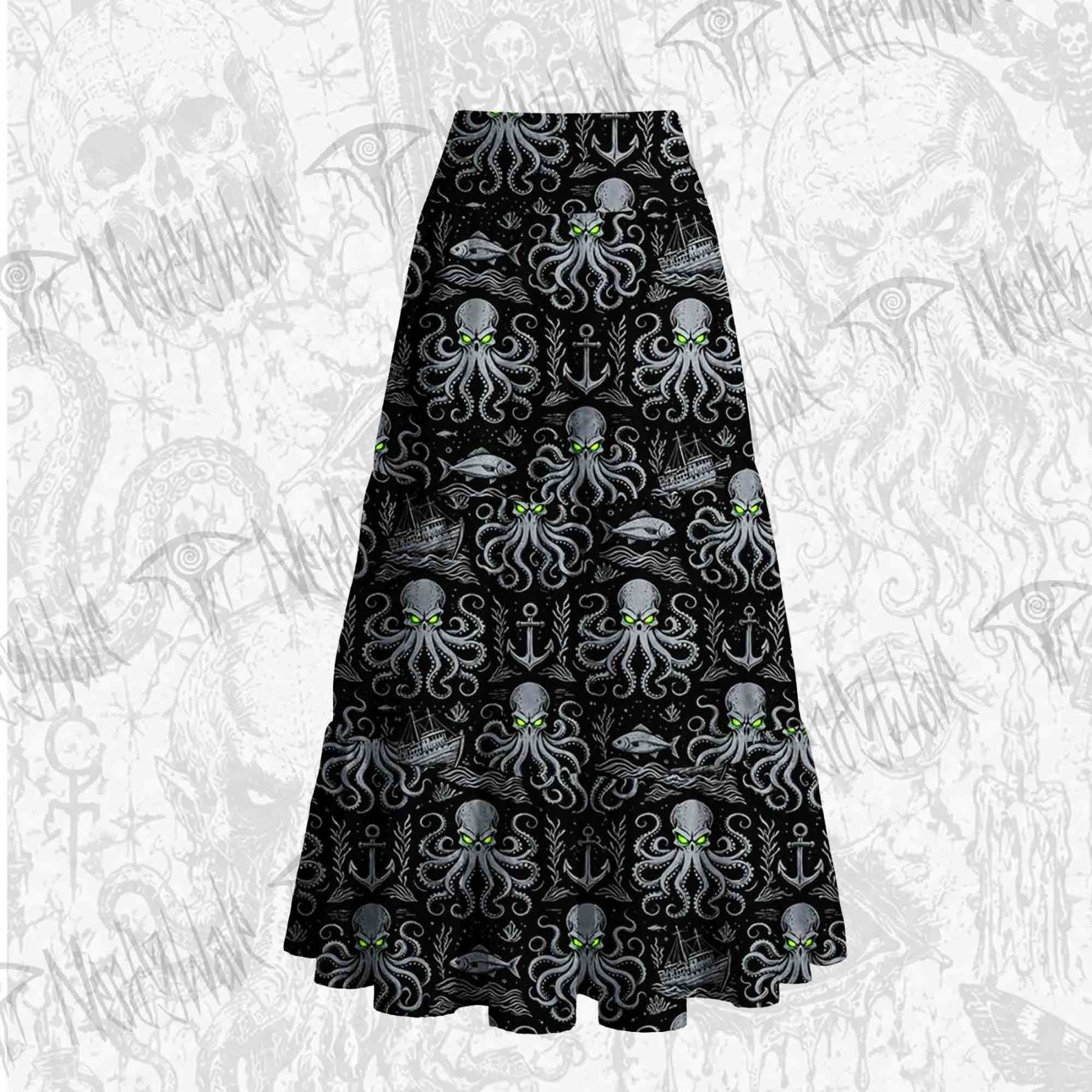 Neon Kraken Cake Tiered Skirt