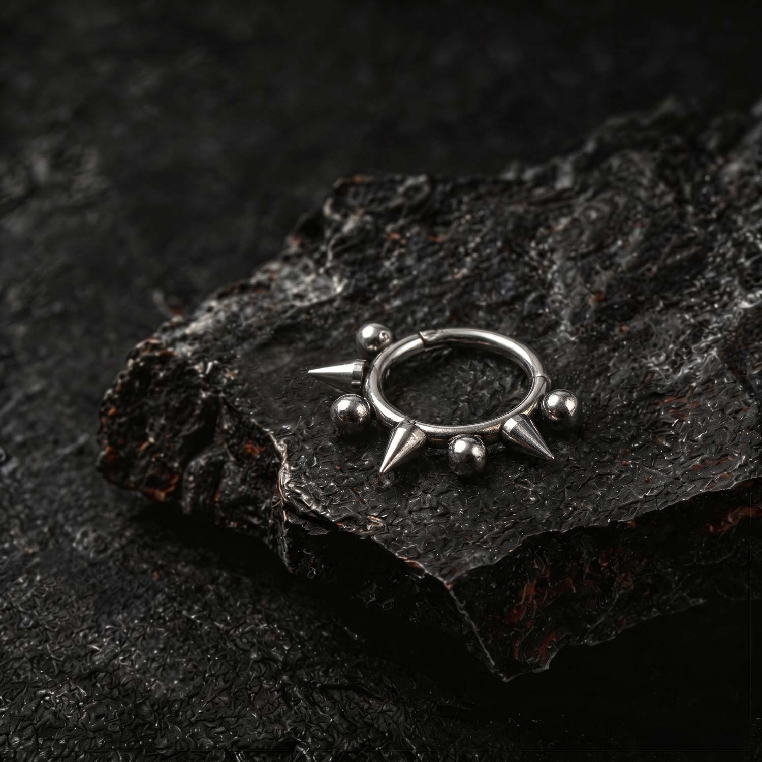 Gothic Punk Nose Piercing