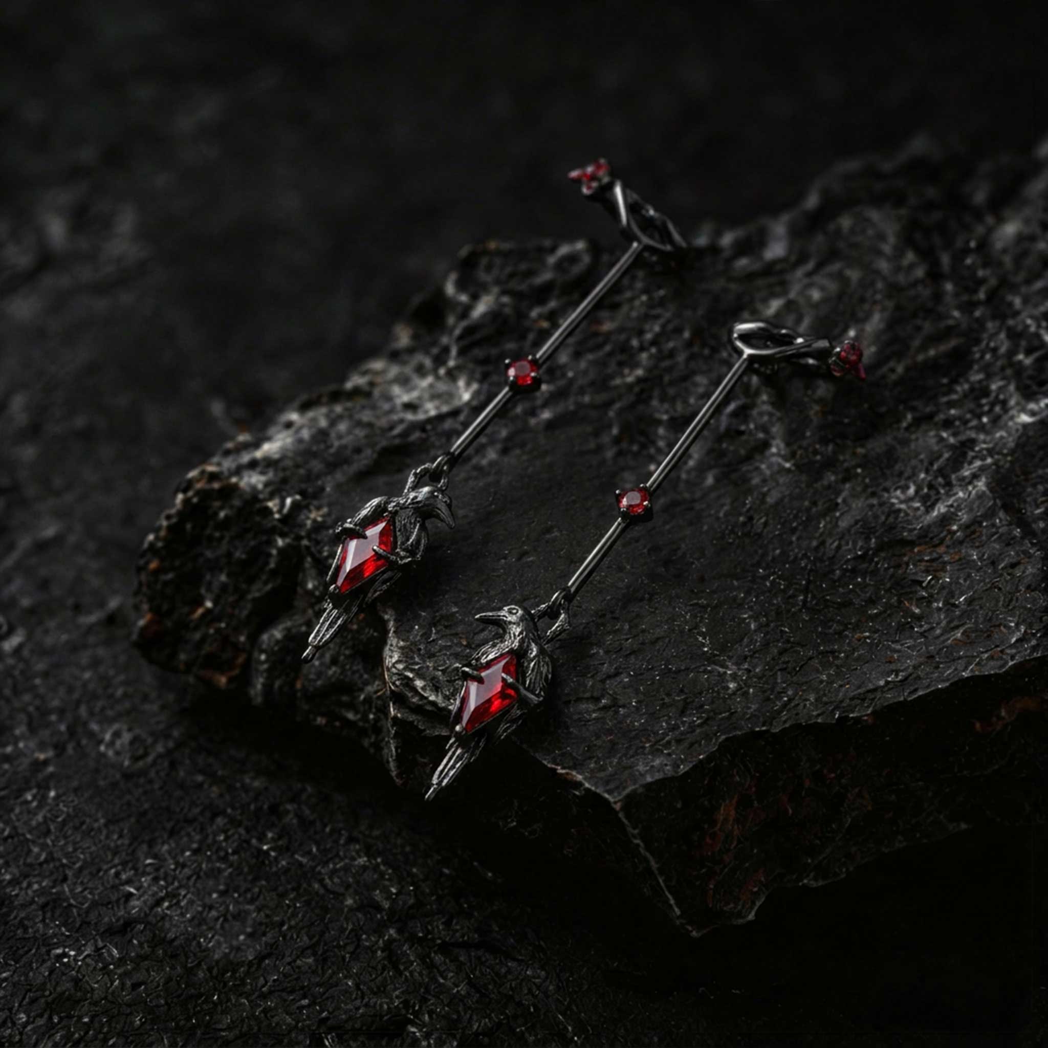 Crows Gothic Earrings