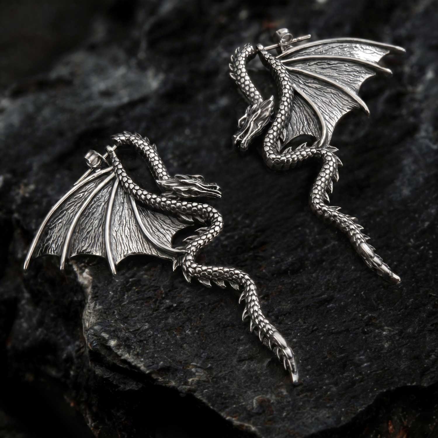 Dragon Vintage Earrings