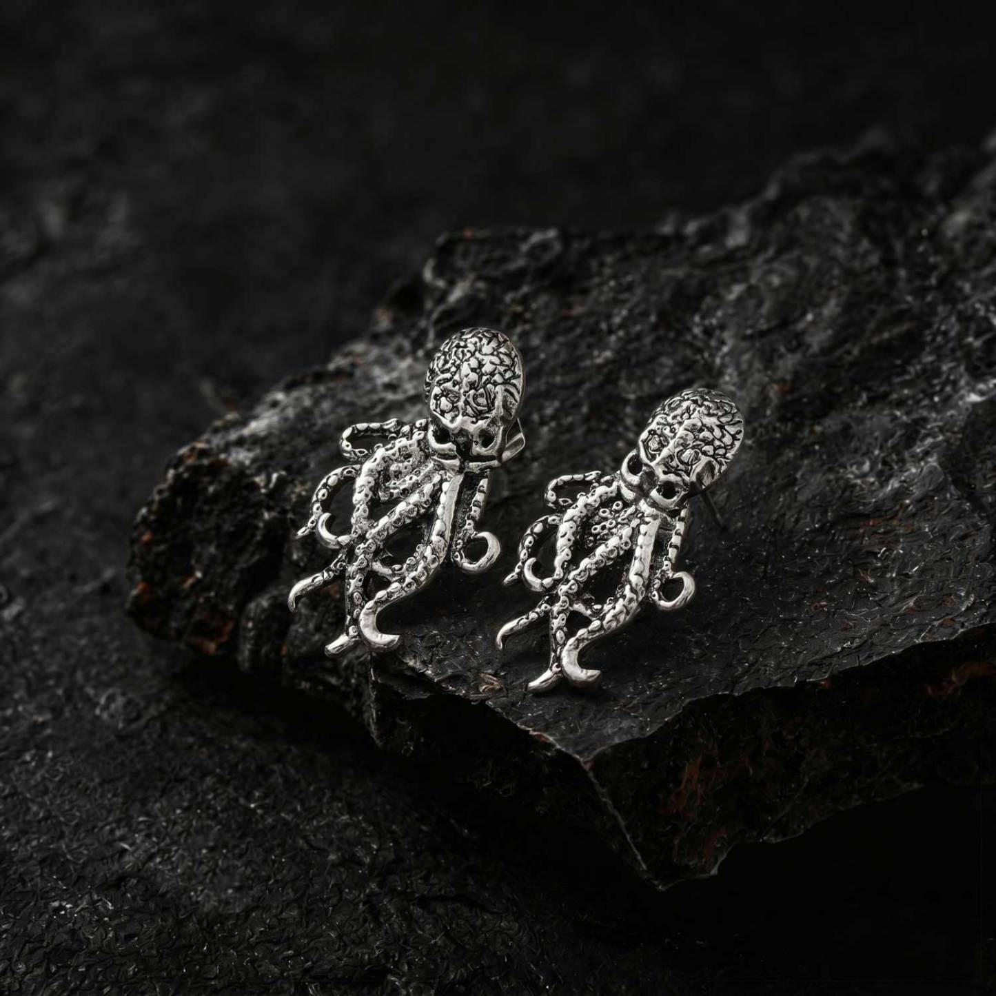 Octopus Front Back Earrings