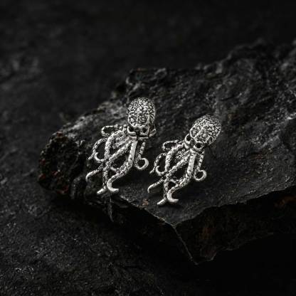 Octopus Front Back Earrings