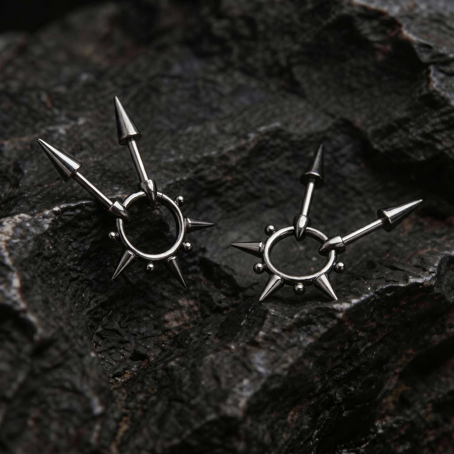 Gothic Spiked Earrings
