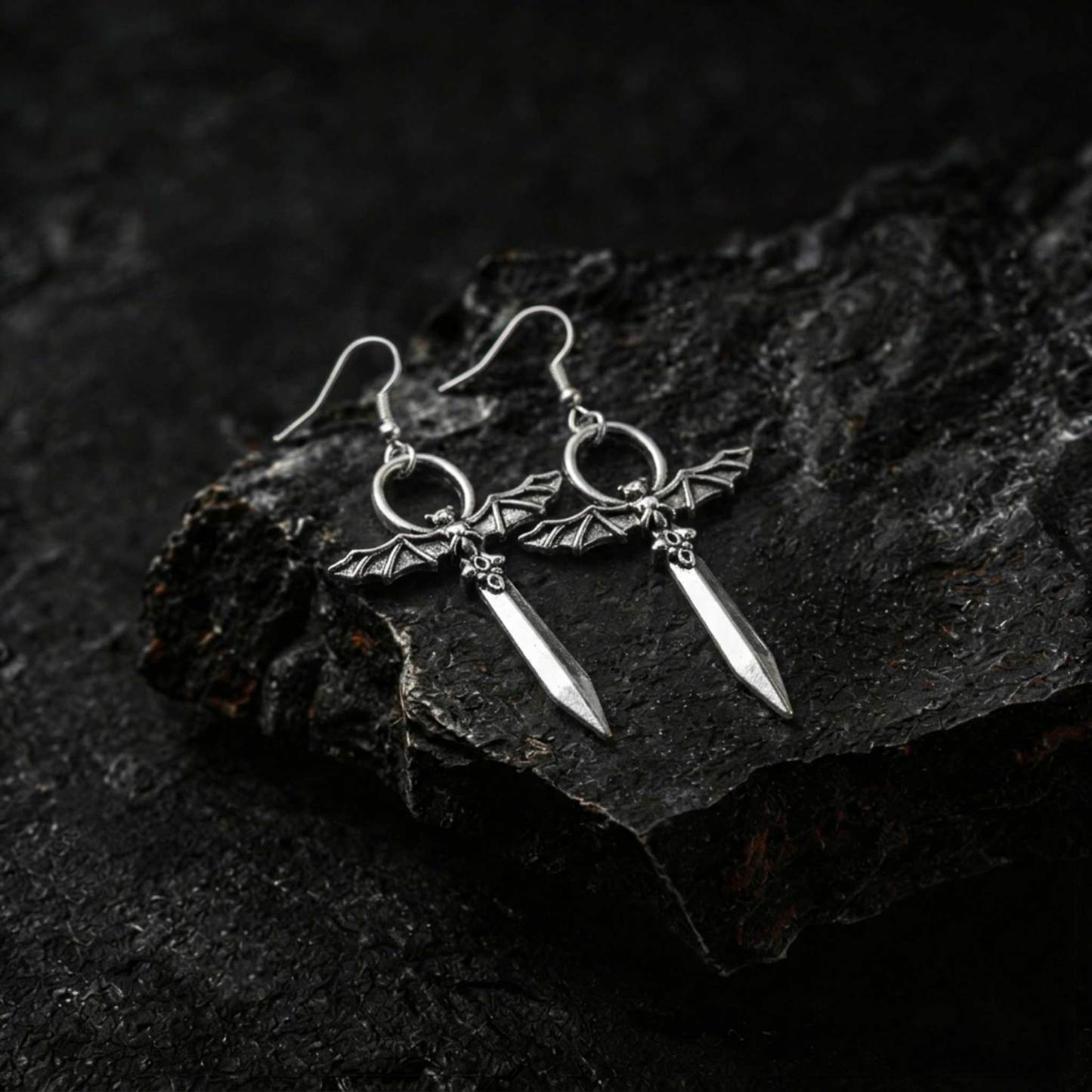 Winged Dagger Earrings