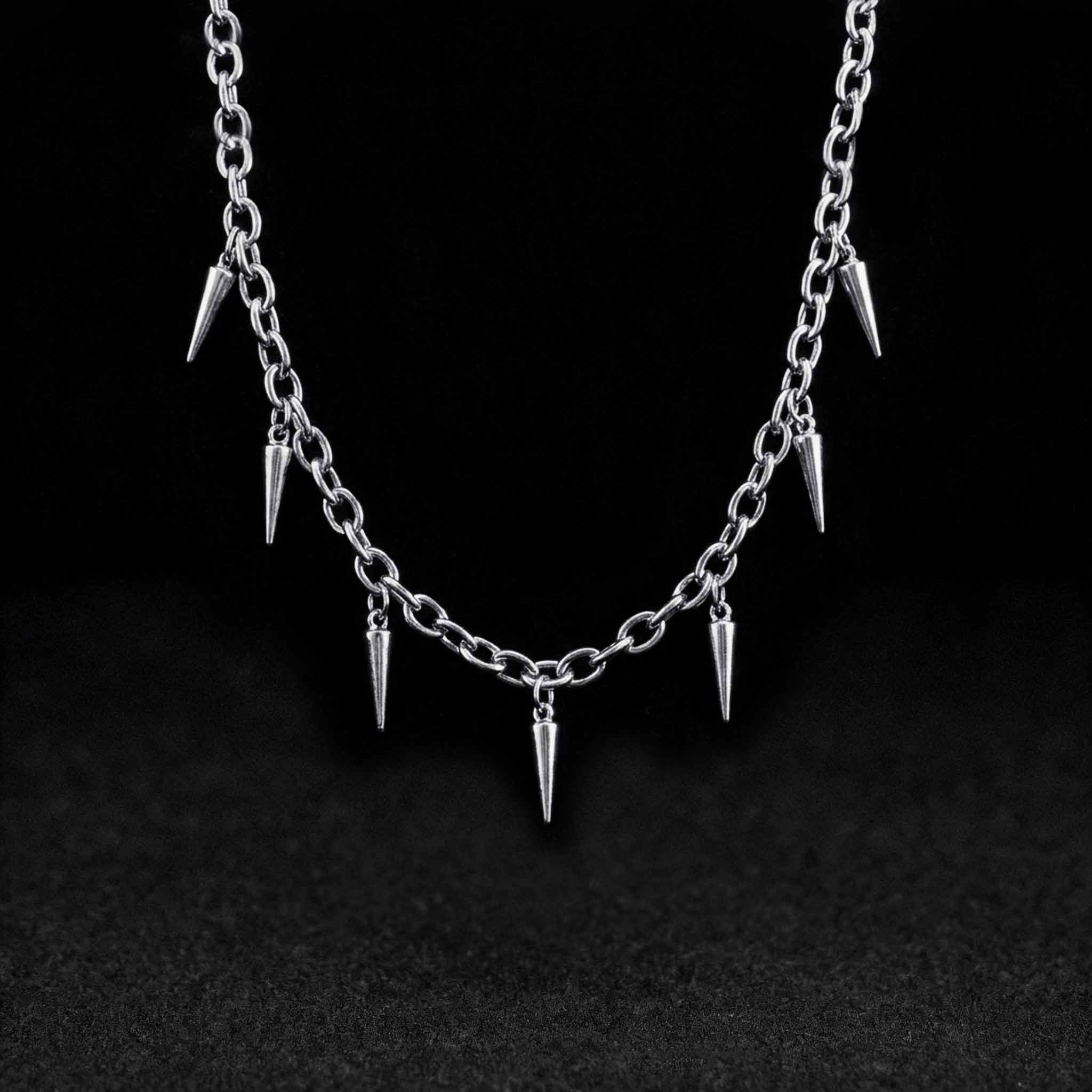 Spike Punk Gothic Rock Necklace