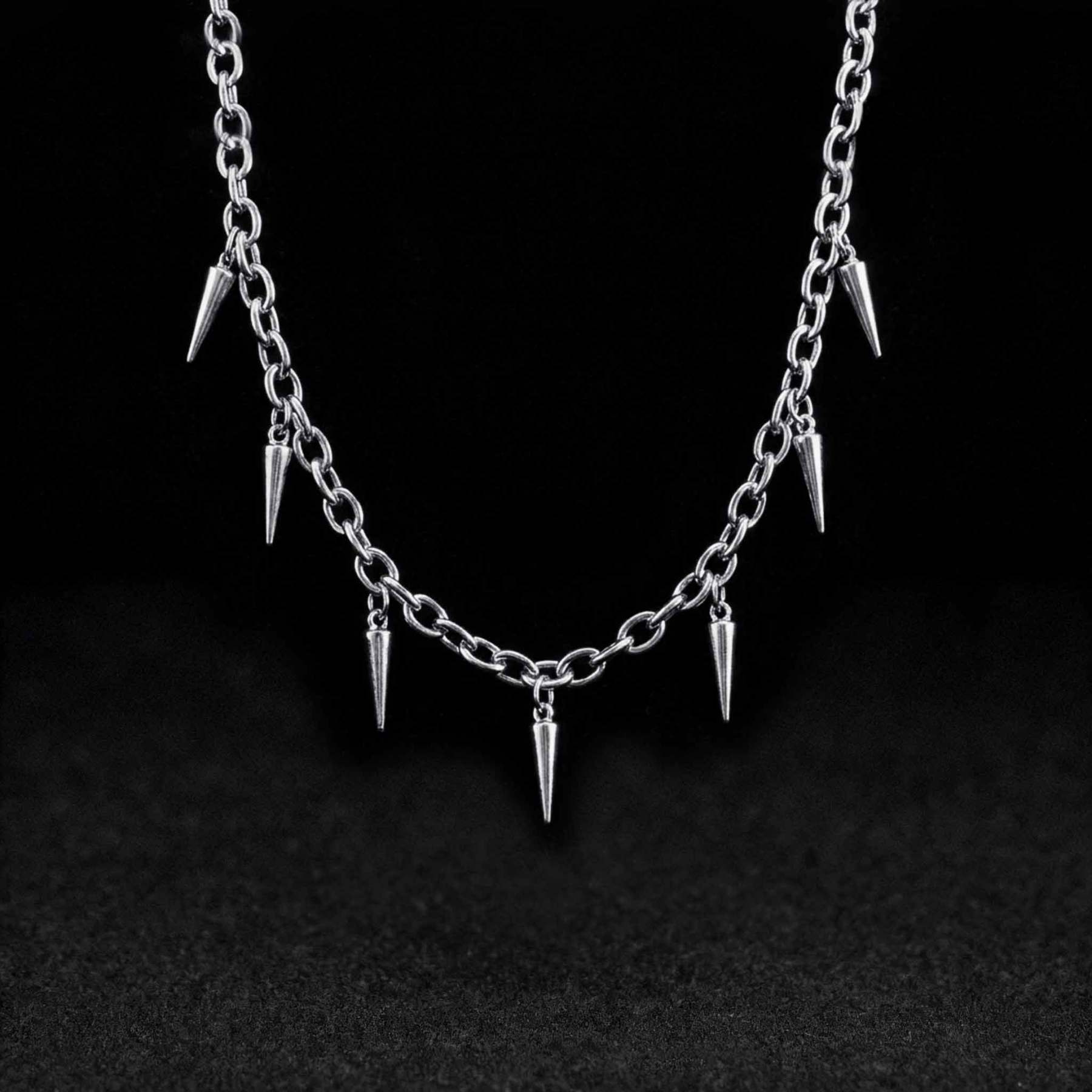 Spike Punk Gothic Rock Necklace