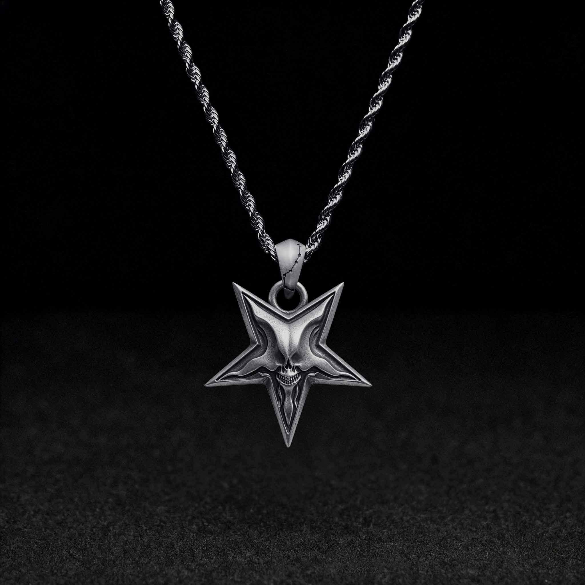 Baphomet Demon Chaos Star Necklace