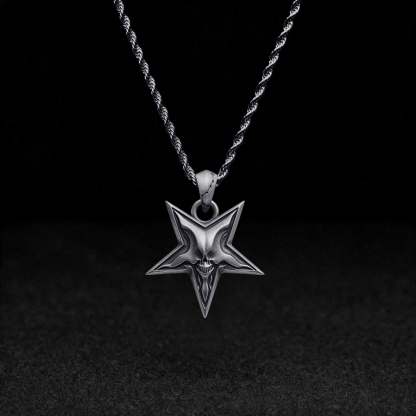 Baphomet Demon Chaos Star Necklace