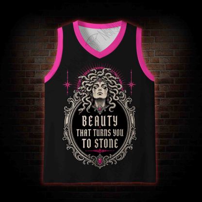 Beauty That Turns You to Stone Mesh Jersey Tank Top