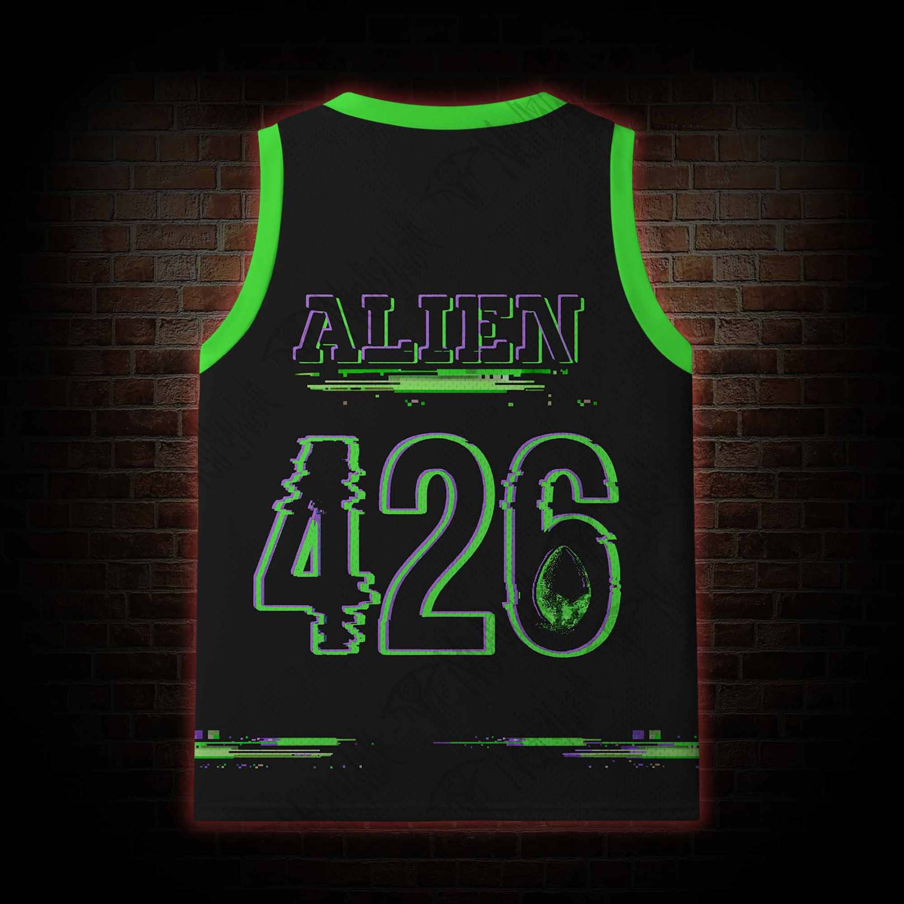 Glith Alien Mesh Jersey Tank Top