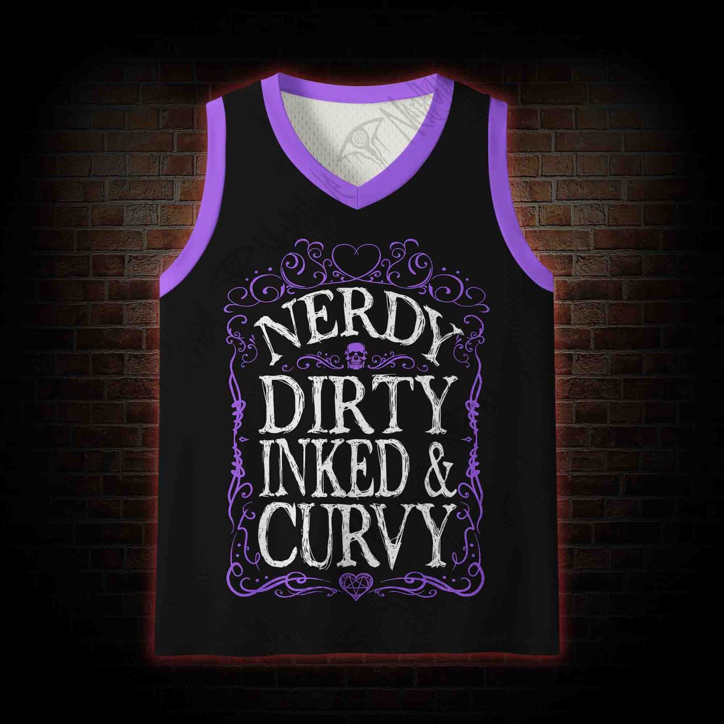 Dirty Inked&Curvy Mesh Jersey Tank Top