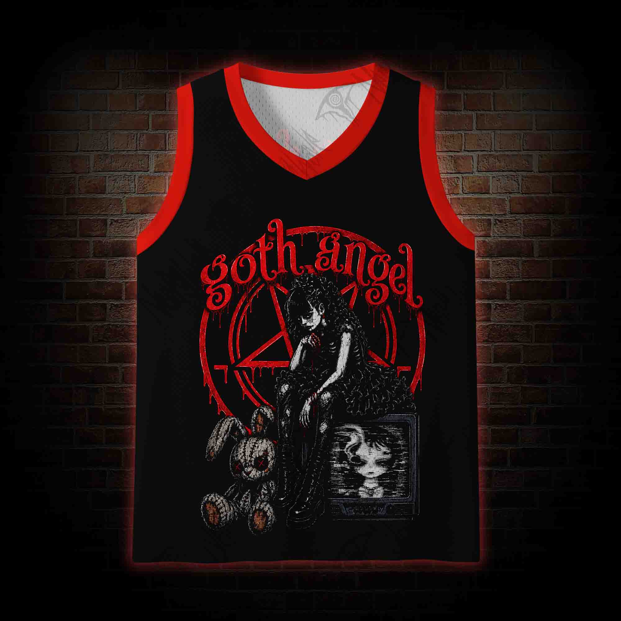 We Won't Need Eyes to See Mesh Jersey Tank Top