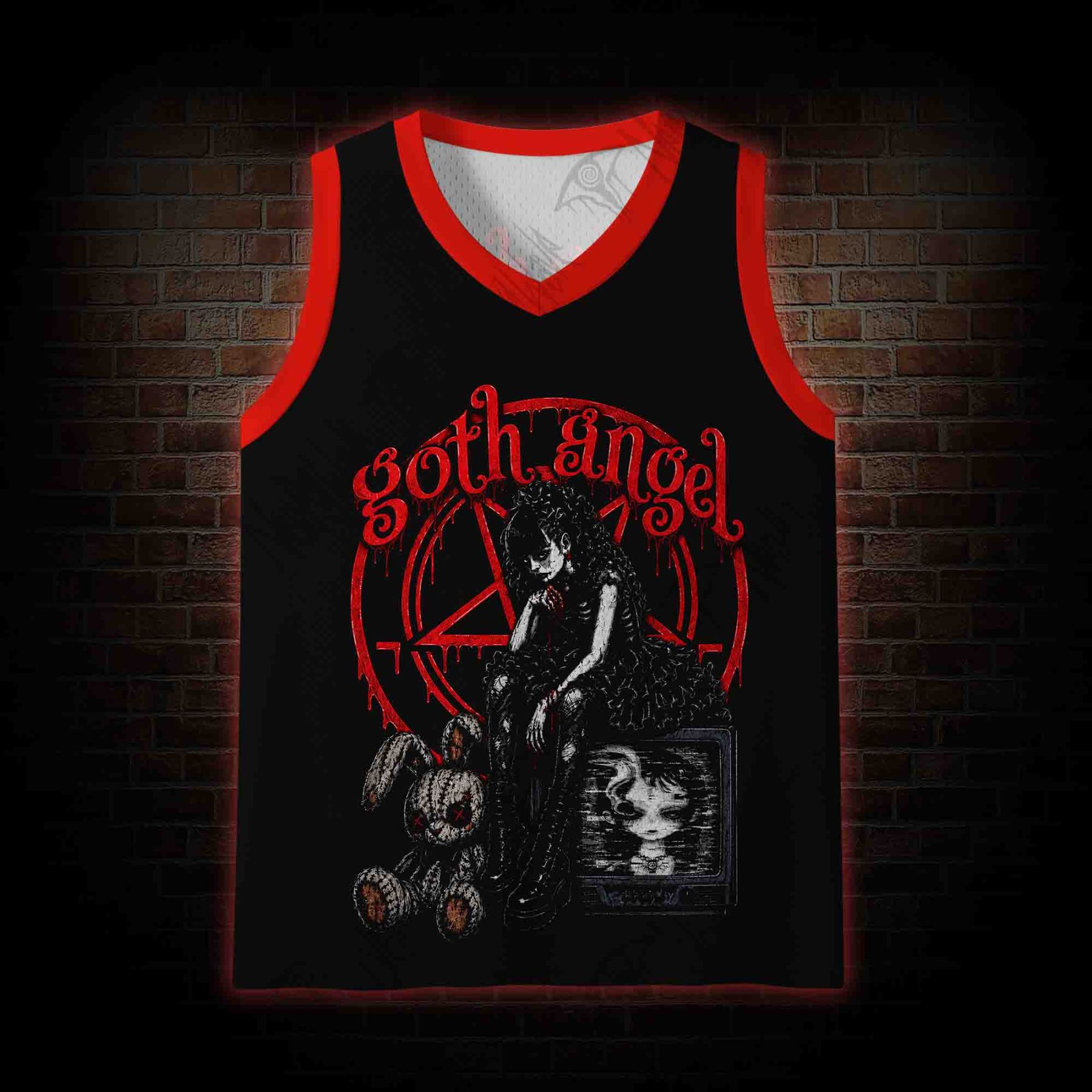 We Won't Need Eyes to See Mesh Jersey Tank Top