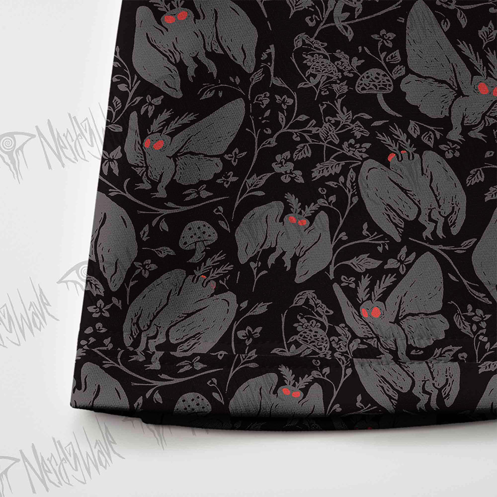 Mothman in the Jungle Skateboard Skirt