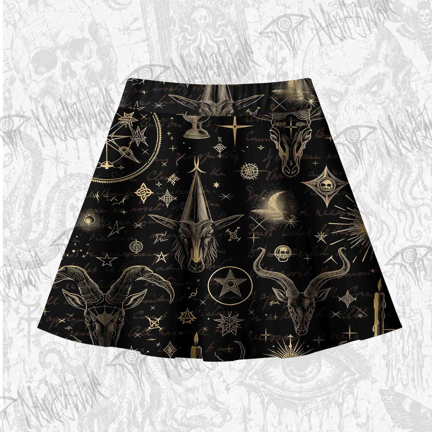 Baphomet Skateboard Skirts