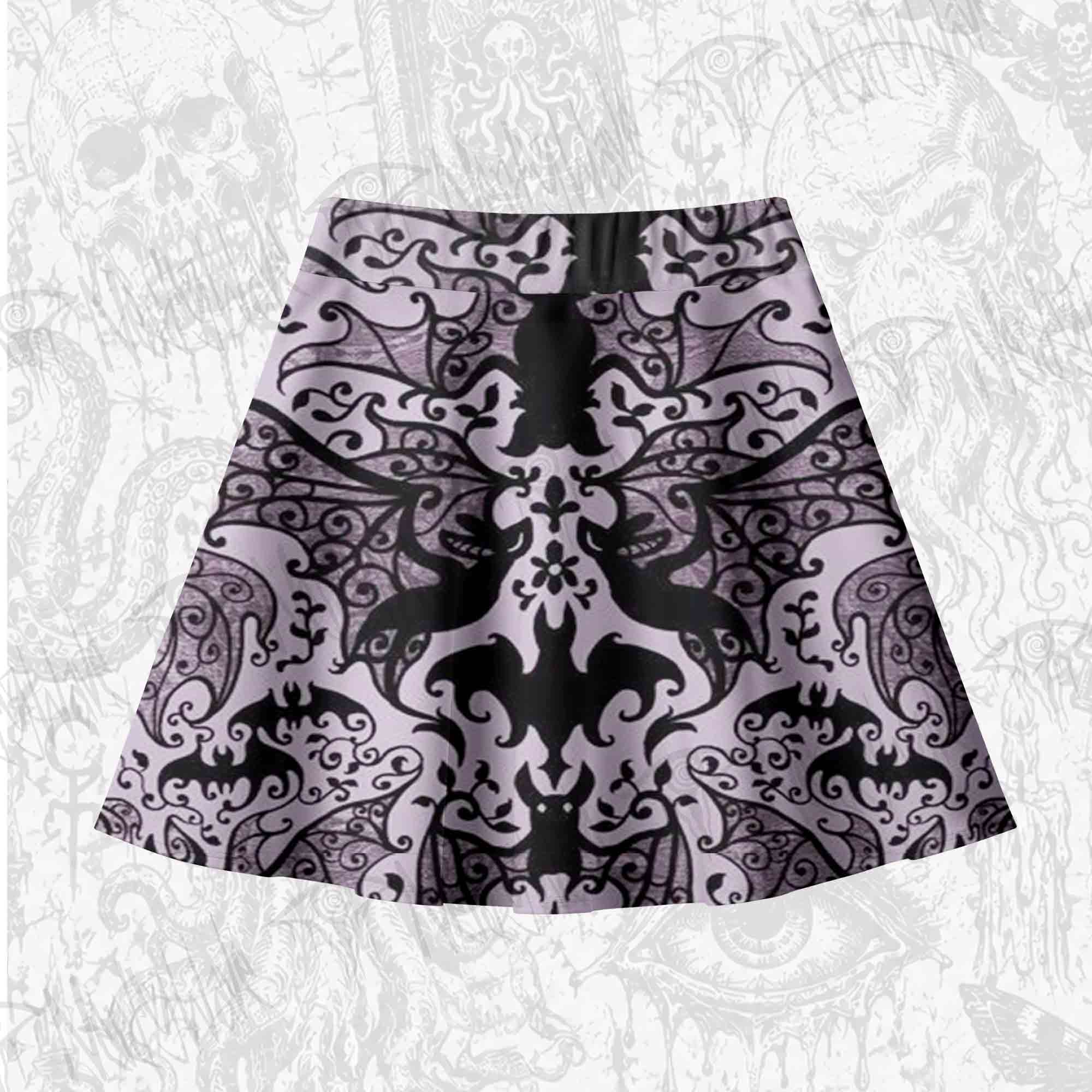 Gothic Bat Skateboard Skirts