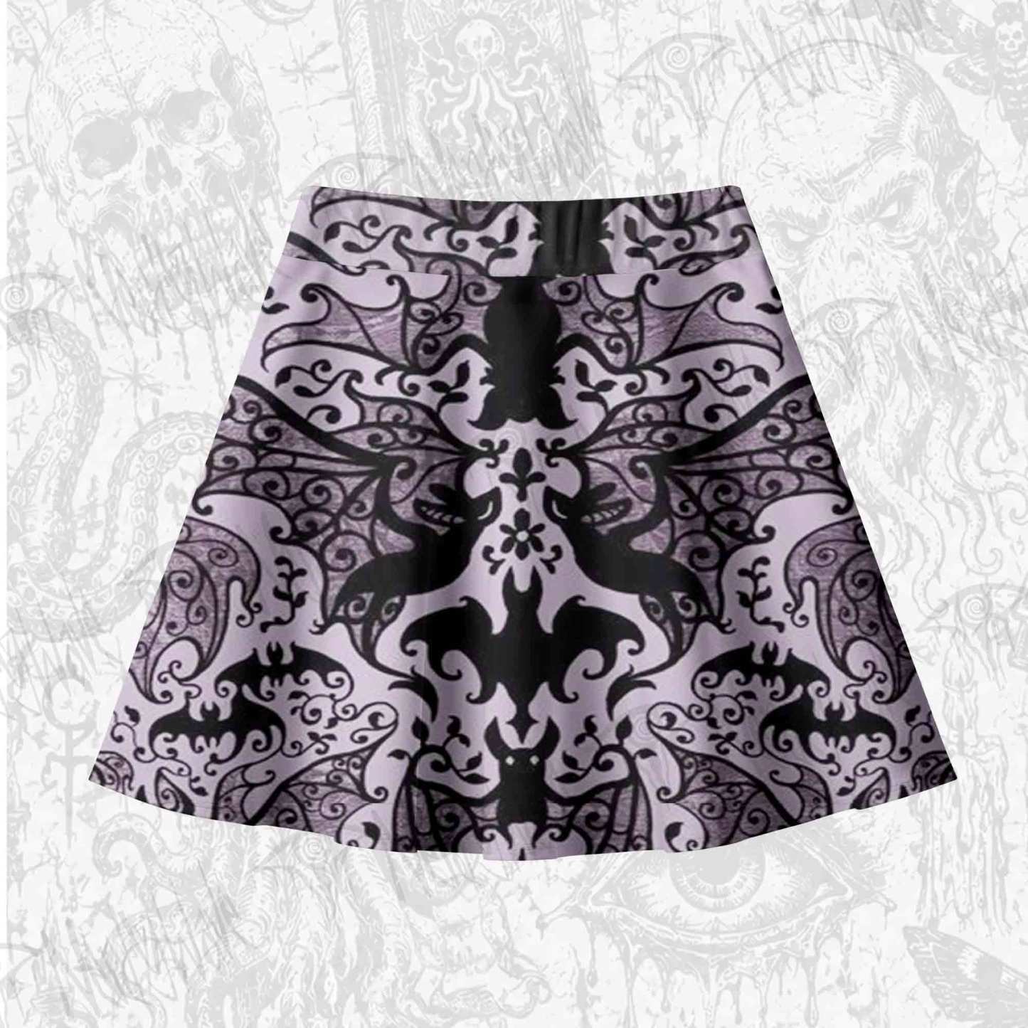Gothic Bat Skateboard Skirts