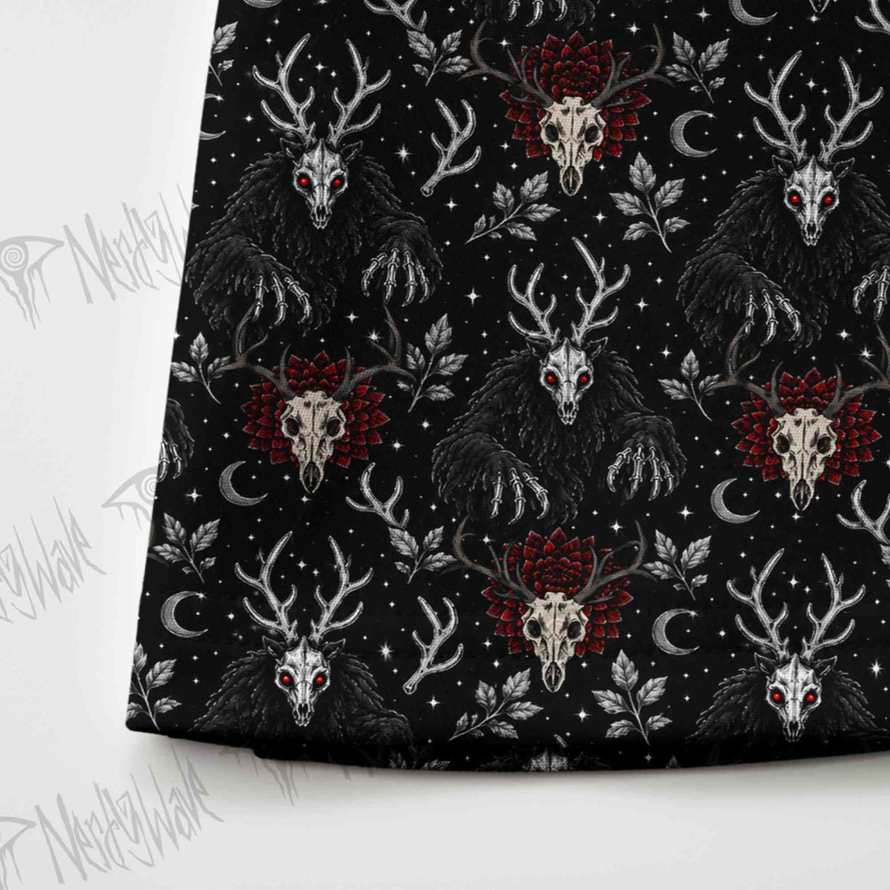 Wendigo Skulls Skateboard Skirts