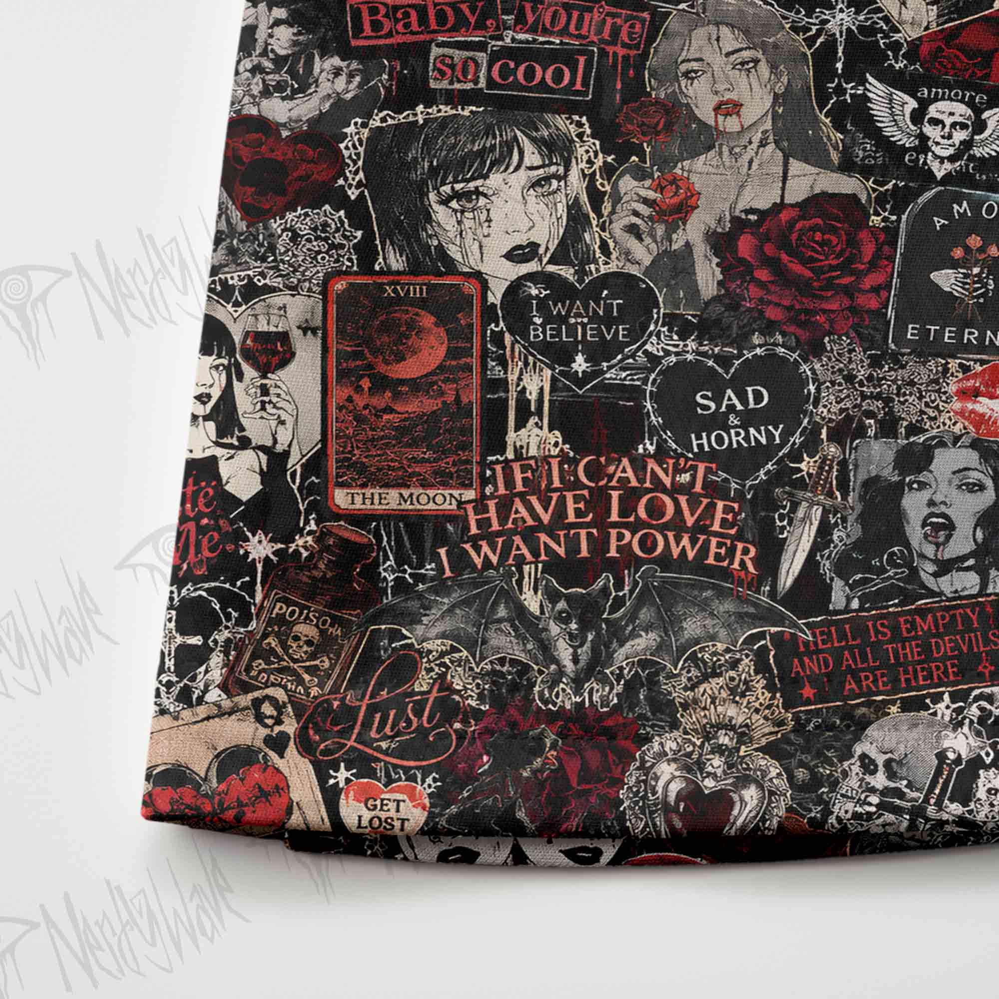 Vintage Stay Spooky Skateboard Skirts