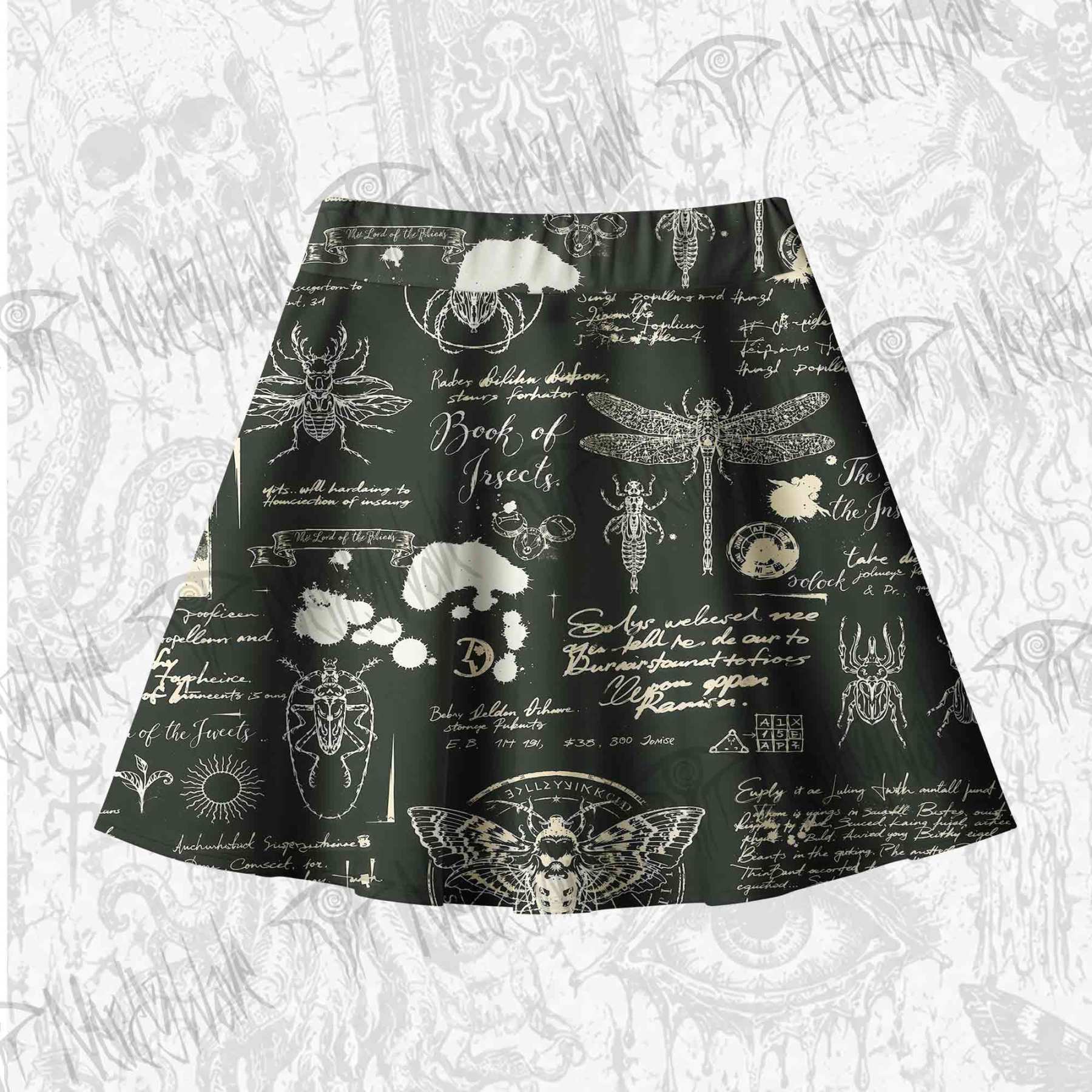 Retro Insects Skateboard Skirts