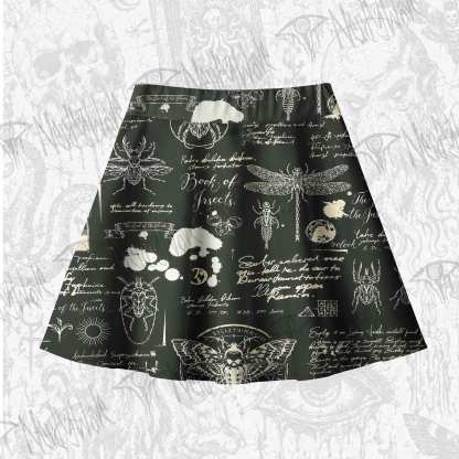 Retro Insects Skateboard Skirts