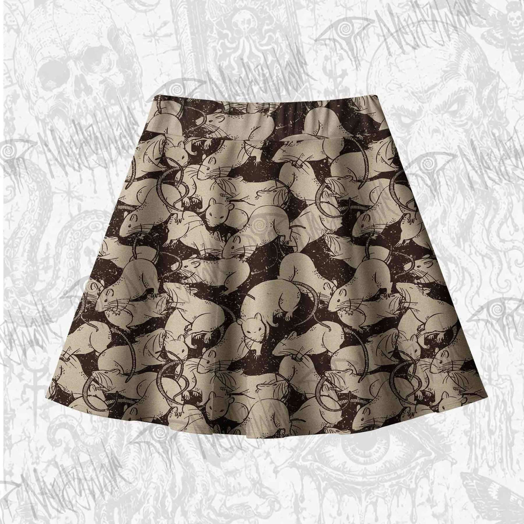 Black Death Skateboard Skirts