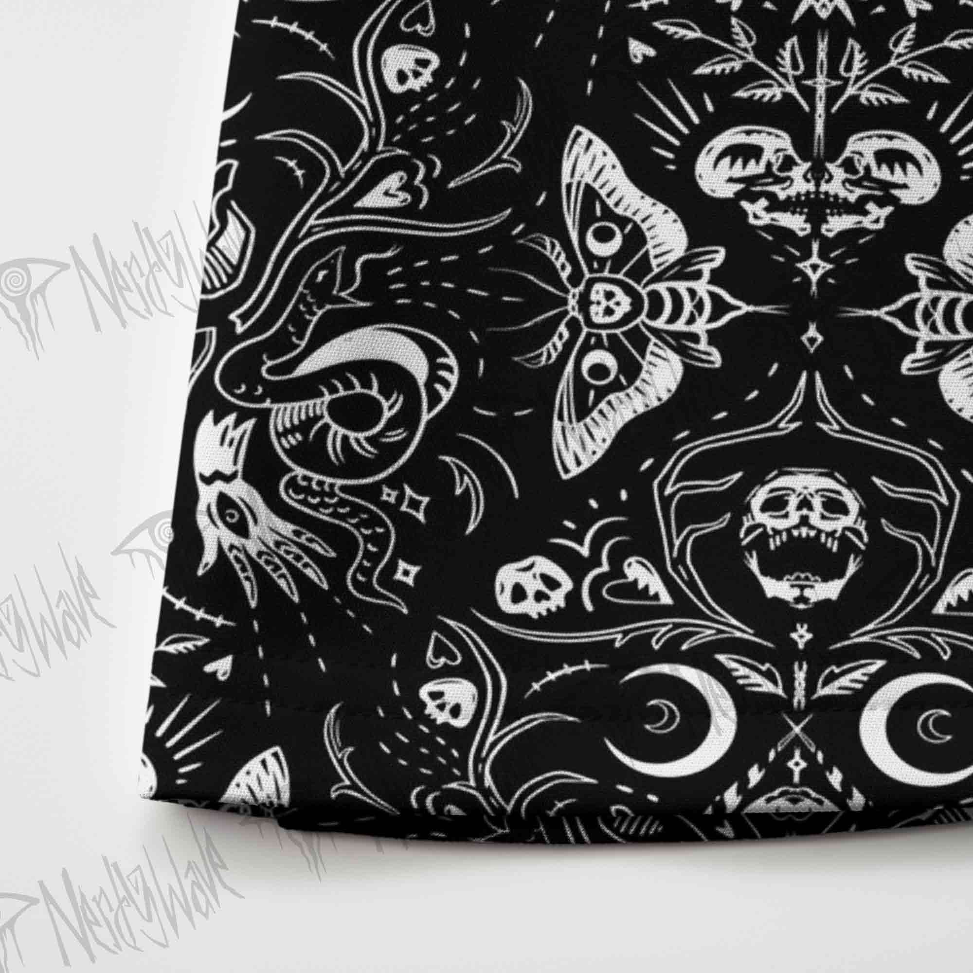 Dark Goth Skateboard Skirts
