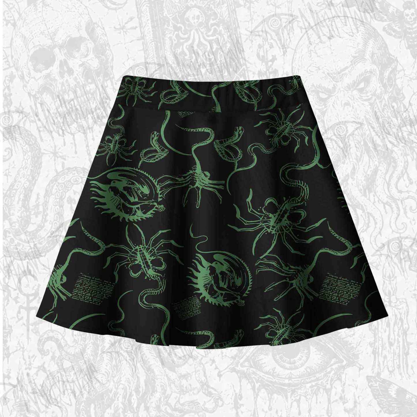 Alien Delivery Guy Skater Skirts