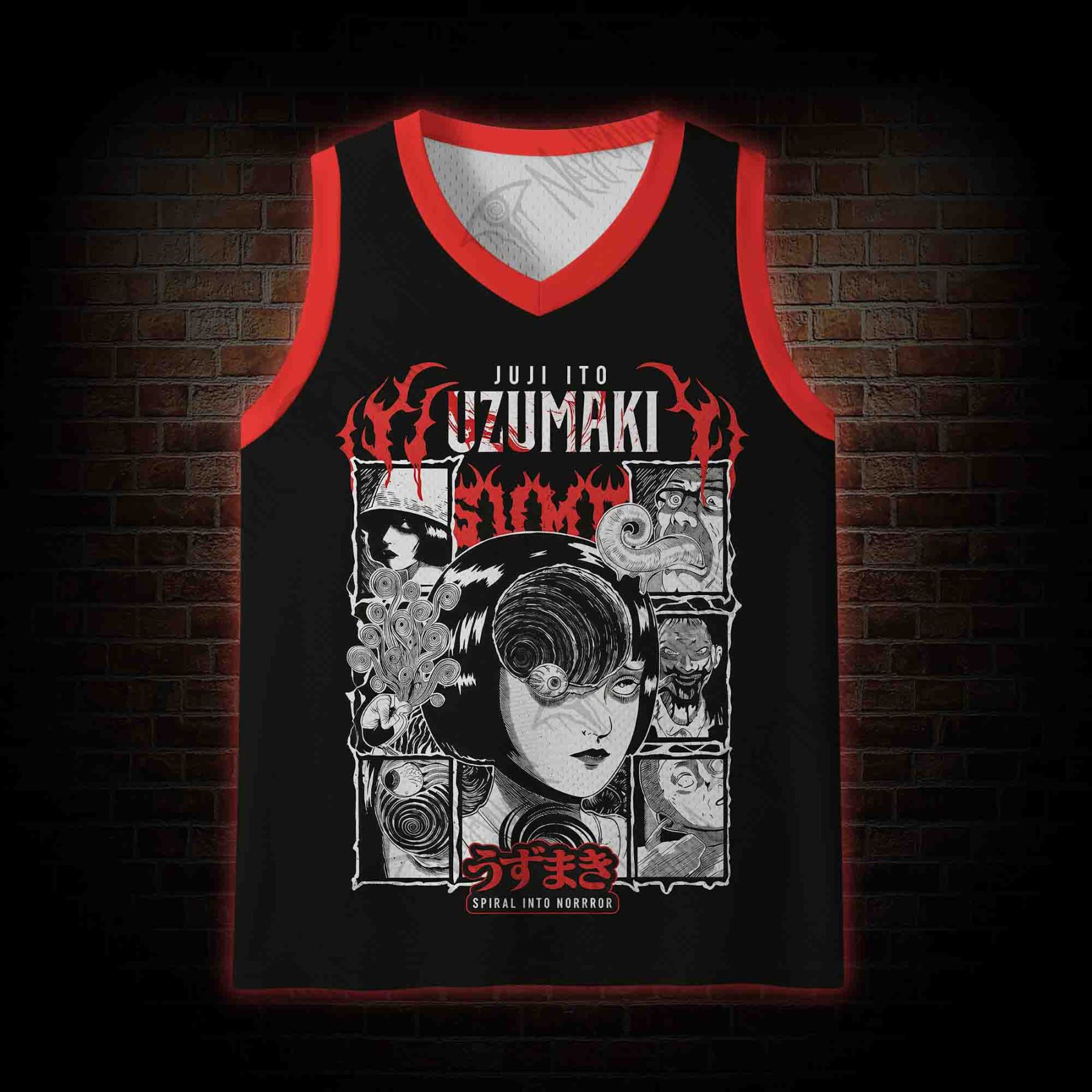 Spiral into Horror Mesh Jersey Tank Top