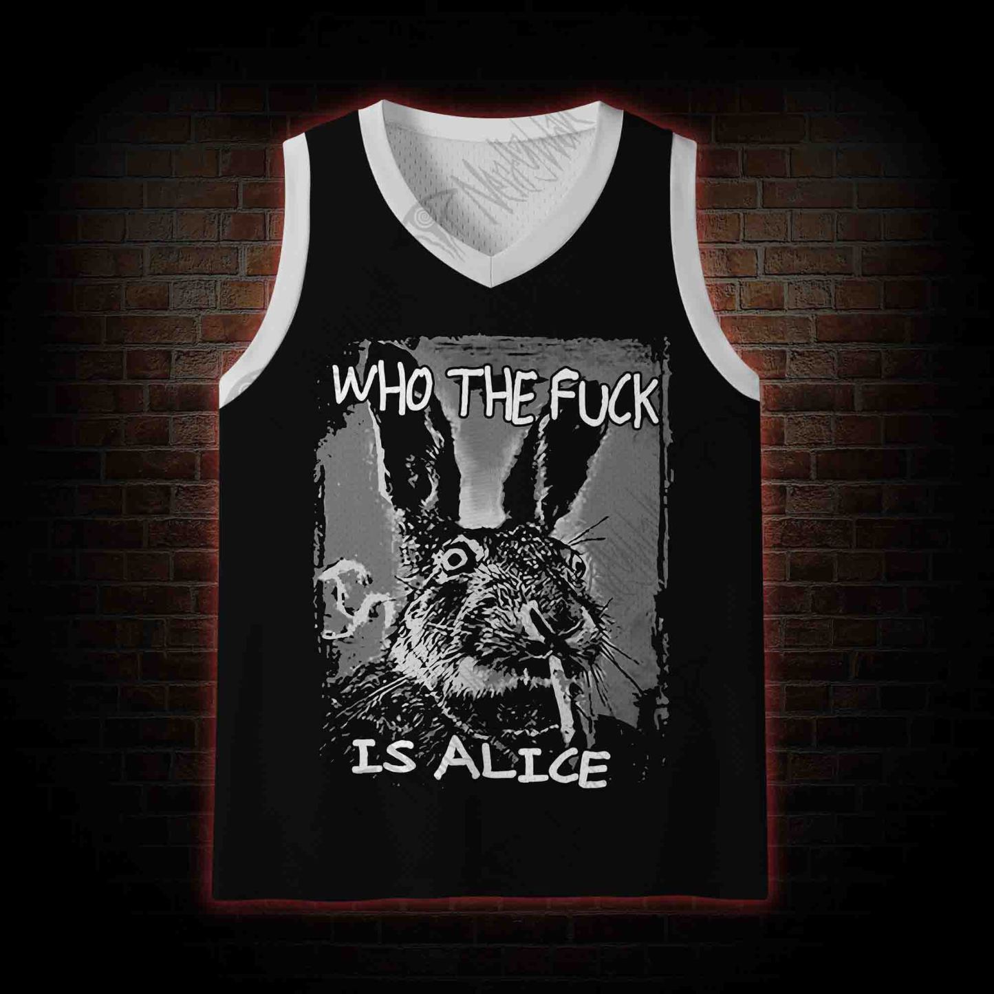 Who the Fck is Alice Mesh Jersey Tank Top