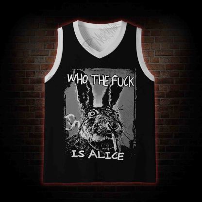 Who the Fck is Alice Mesh Jersey Tank Top