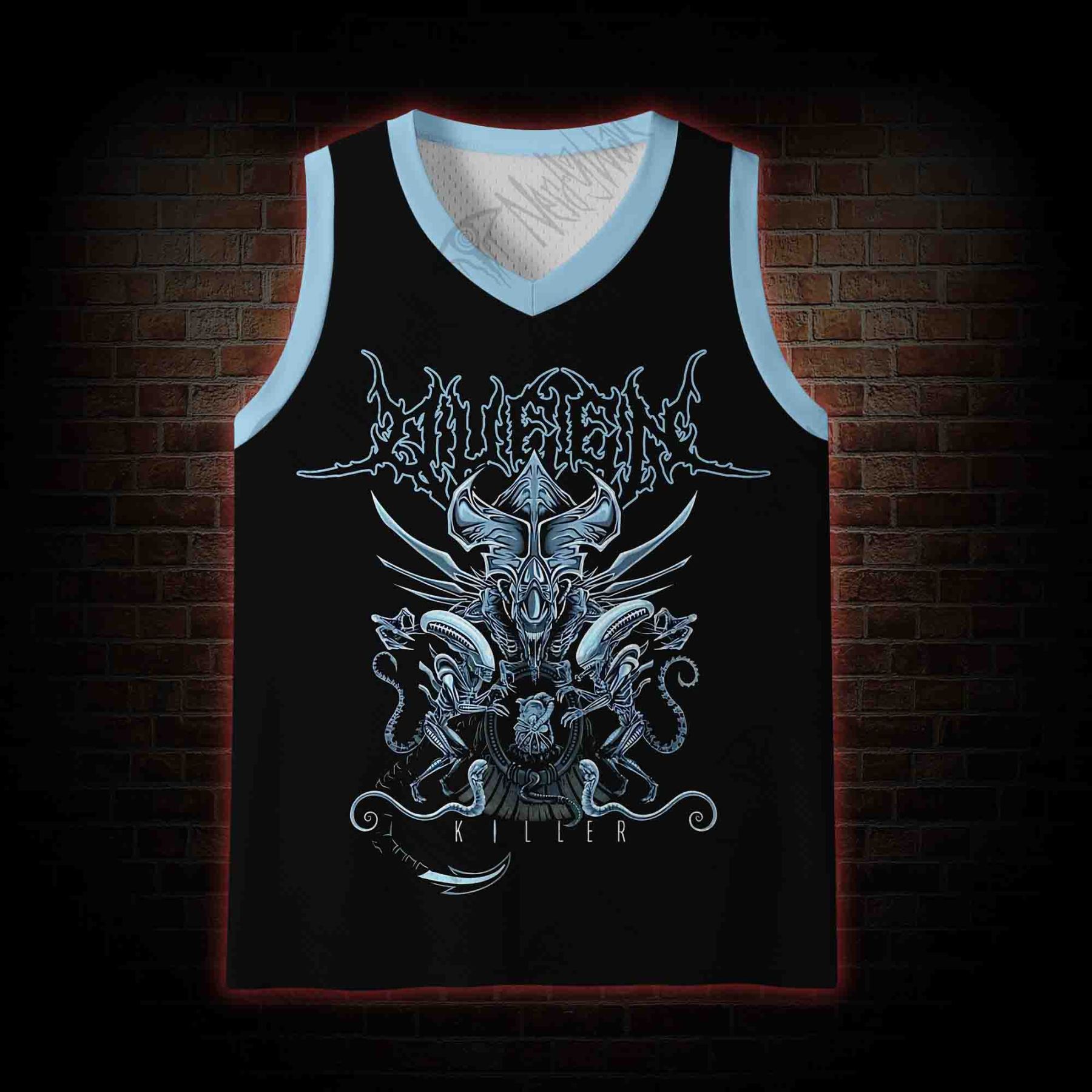 Queen & Alien Mesh Jersey Tank Top