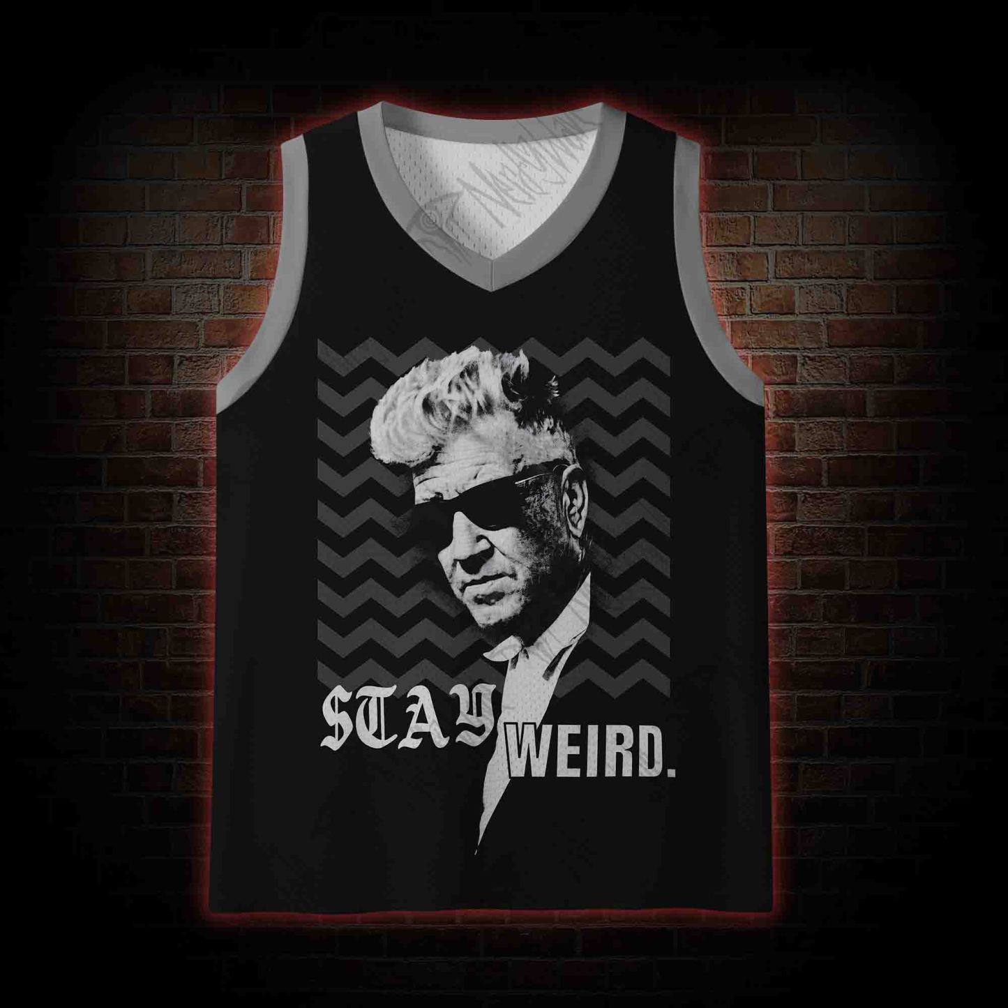 Stay Weird Mesh Jersey Tank Top