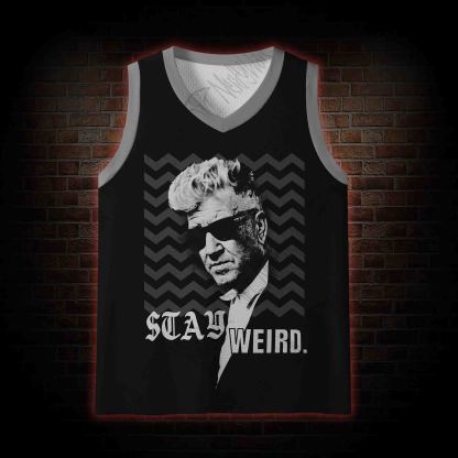 Stay Weird Mesh Jersey Tank Top